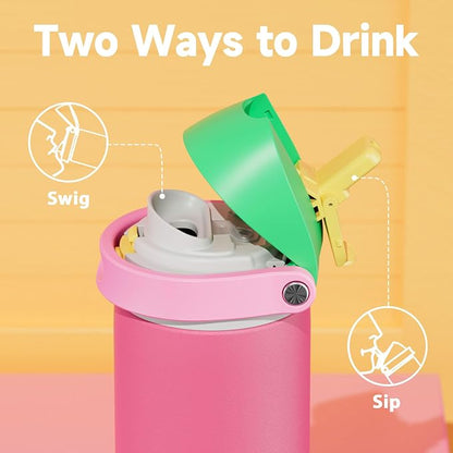 24 oz Insulated Water Bottle for Women: Meoky Stainless Steel Water Bottle - Image 3