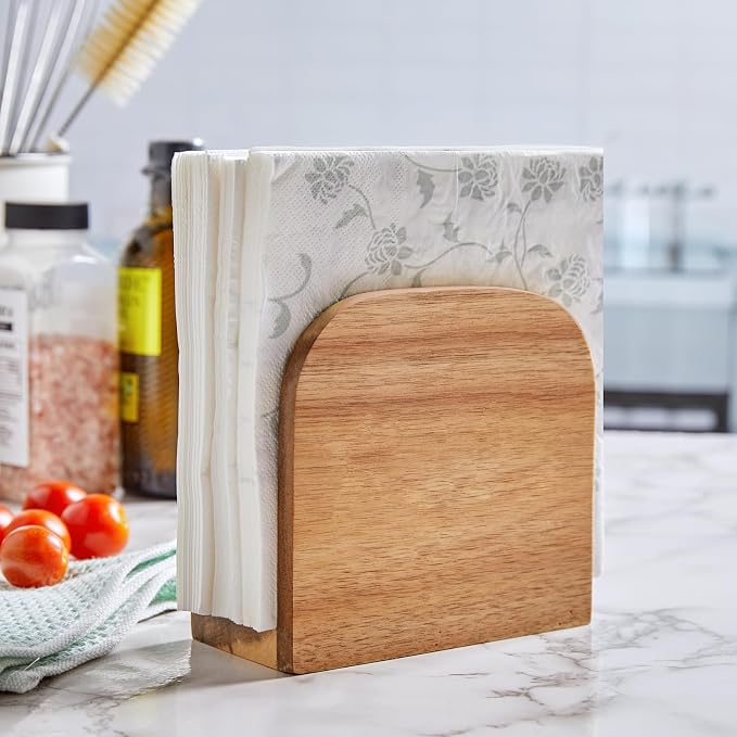 ALELION Acacia Wood Napkin Holder - Image 6