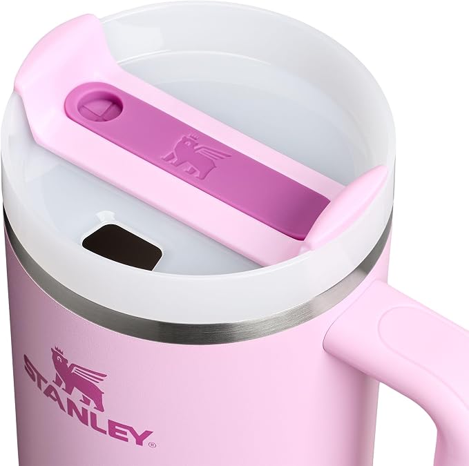 STANLEY Quencher H2.0 Flow State Tumbler, 40 oz, Cherry Blossom | Handle and - Image 2