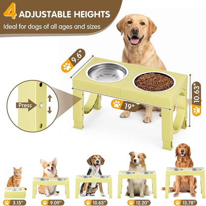 XIAZ Elevated Dog Bowls Large Breed Raised Dogs Bowl Stand Large/Medium Sized - Image 2