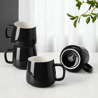 Teocera Ceramic Coffee Mug Set of 4-12 oz Coffee Mugs by Teocera