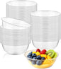100 Pack 10 oz Clear Plastic Bowls, Disposable Salad Serving Bowls | by Slomg