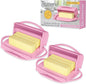 Flip Top Butter Dish with Attached Lid & Matching Knife, 2 Pack by Butterie