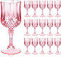 Ciaell 24 Pack Pink Plastic Wine Glasses by Ciaell