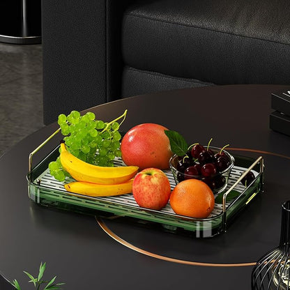 Seoneiro Whiskey Tray, Glass Cup Rack, Mug Holder, Coffee Cup Organizer, Bathroom Countertop with Drain Board Wine Glass Decorative Organizer, Food Tray, Kitchen Spice Rack