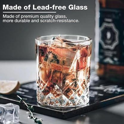 Hlukana Luxury Box Old Fashioned Whiskey Glasses Set of 4, 11 OZ Cocktail - Image 7