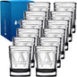 Personalized Square Shot Glasses Set of 12 Black Bottom 2oz Engraved Initial and Name Custom Gifts, Weddings, Birthdays, Party, Event, Decorations