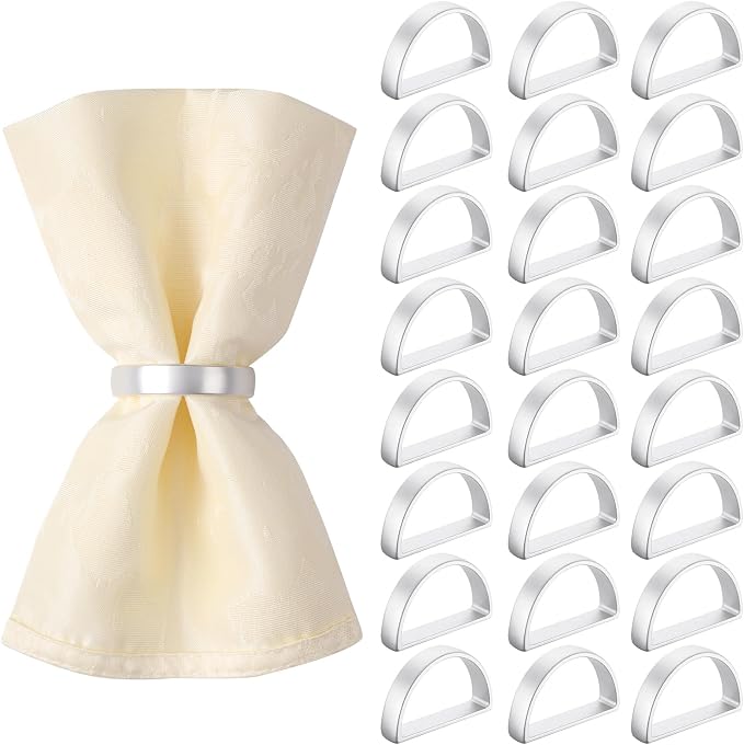 Suream 24 Packs Napkins Rings, Metal Napkin Holders by Suream