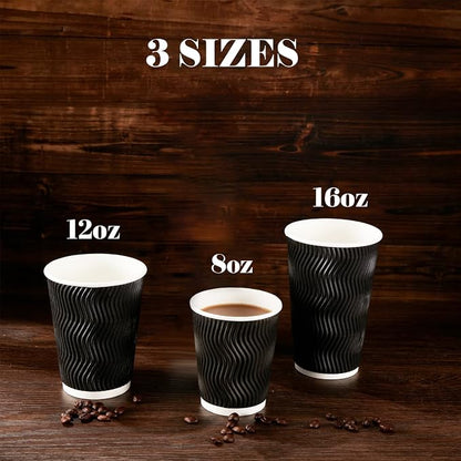 Lamosi 3 Pack 16oz Ripple Insulated Disposable Cups - Image 5