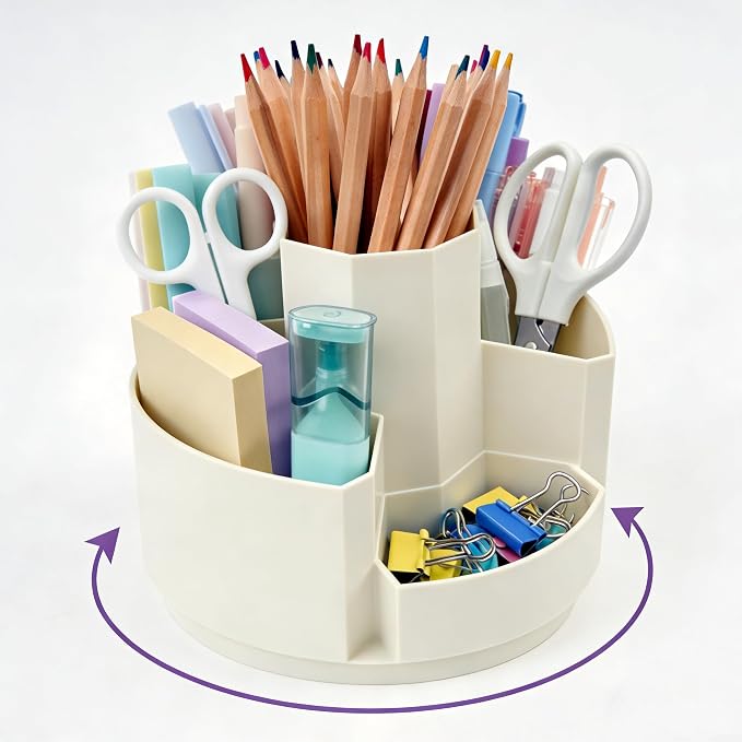Pen Organizer for Desk Pencil Cup Office Desktop Organizers Cute Pencil Holder by Saikvi