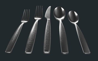 Engraved Silverware Set for 12 | 18/10 Stainless Steel Flatware - Image 2