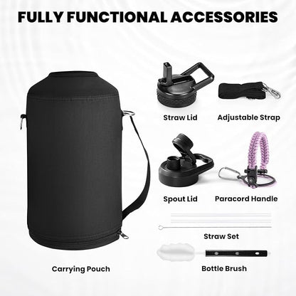 RAYMYLO One Gallon Water Bottle Insulated 128 oz, Stainless Steel | Triple - Image 7