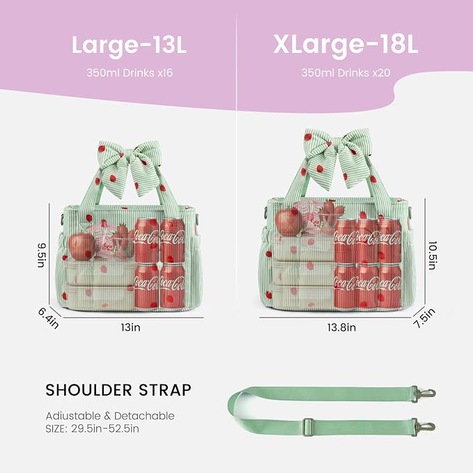 LOVEVOOK Insulated Lunch Box for Women, Adult Lunch Cooler Tote Bag - Image 4