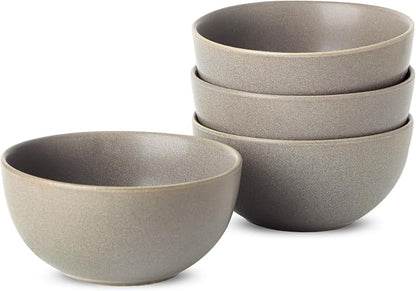 Cereal Bowls Set of 4, 24 oz Ceramic Bowls by Tikooere