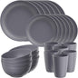 Quatish 24 Piece Plates and Bowls Sets by Quatish