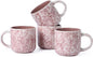 MONITO 12 OZ Coffee Mugs Set of 4, Ceramic Coffee Mugs, Modern Coffee Mugs Set by MONITO