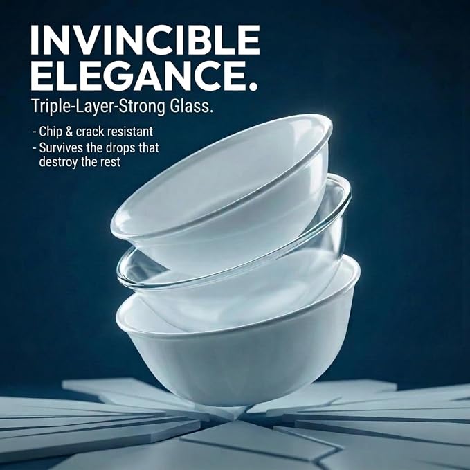 Corelle Vitrelle 28-oz Soup/Cereal Bowls Set of 6 Chip & Crack Resistant - Image 4