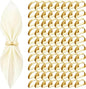 80 Pcs Gold Napkin Rings by Unknown