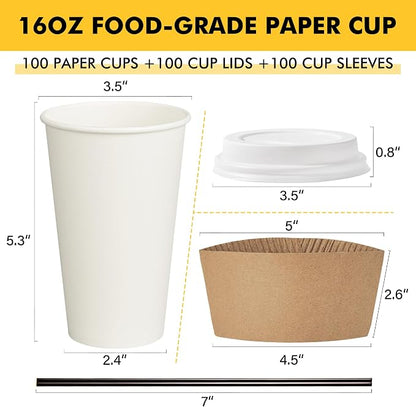 RACETOP 16 oz Paper Coffee Cups - Image 2