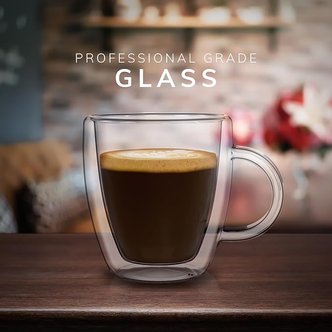 Mindful Design Double Wall Insulated Glasses Espresso Cups - Image 2