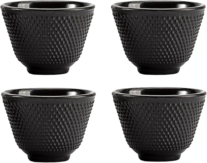 Japanese Cast Iron Tea Cups, Small and Heavy Teacups by SECHUDO