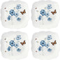 Lenox 894309 Butterfly Meadow Square 4-Piece Dinner Plates by Lenox