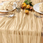 Champagne Cheesecloth Table Runner Farmhouse Sand Gauze Table Runner | by MLMC