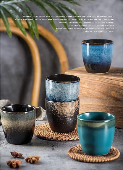 Ceramic Tea Cup, Kung Fu Tea set, Coffee Cup, Yerba Mate Set 4-piece companion - Image 2