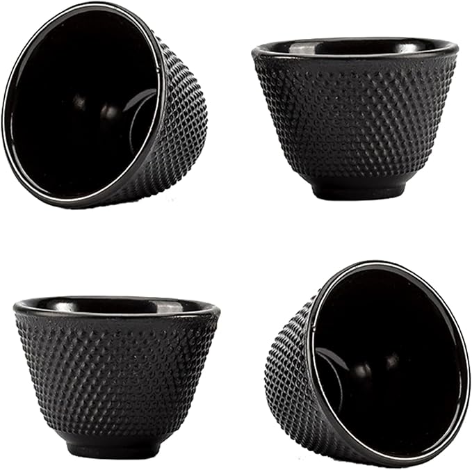 Japanese Cast Iron Tea Cups, Small and Heavy Teacups by SECHUDO