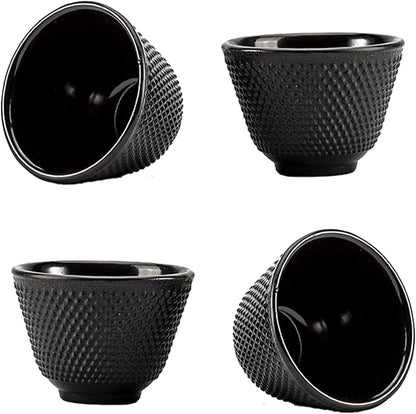 Japanese Cast Iron Tea Cups, Small and Heavy Teacups by SECHUDO