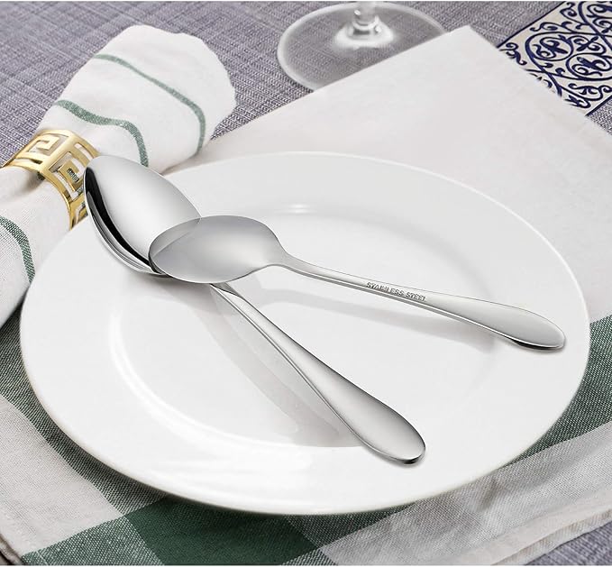 LIANYU Silverware Set 20-Piece, Stainless Steel Flatware Utensils Set Service - Image 4