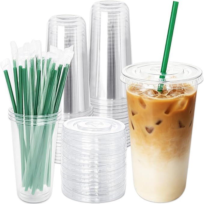 Qinsihwn 25 Sets 20 oz Plastic Cups by Qinsihwn