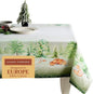 Maison d' Hermine Table Cloth Rectangle Table 100% Cotton 70 x 108 Inches Fall Tablecloth Reusable Everyday Use for Thanksgiving Christmas Decorations Dining Farmhouse Party (Winter Mornings)