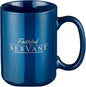 Christian Art Gifts Navy Blue Ceramic Coffee Mug – 14 oz. Lead & Cadmium-free by ChristianArtGifts