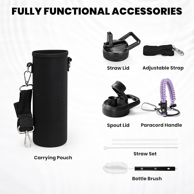 RAYMYLO Insulated Water Bottle 24 oz, Triple Wall Vacuum Stainless Steel | - Image 6