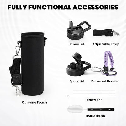 RAYMYLO Insulated Water Bottle 24 oz, Triple Wall Vacuum Stainless Steel | - Image 6