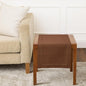 Solino Home 100% Pure Linen Dining Table Runner Brown Hemstitch, 14 x 36 in | by SolinoHome