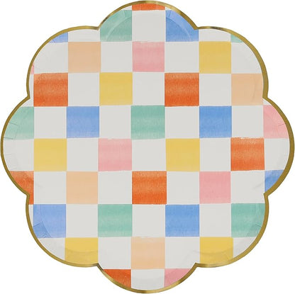 Meri Meri Colorful Pattern Dinner Plates (Pack of 8)