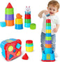 iPlay, iLearn Baby Stacking Cup Toy, Toddler Stackable Block w/Shape Sorter | by iPlayiLearnLLC