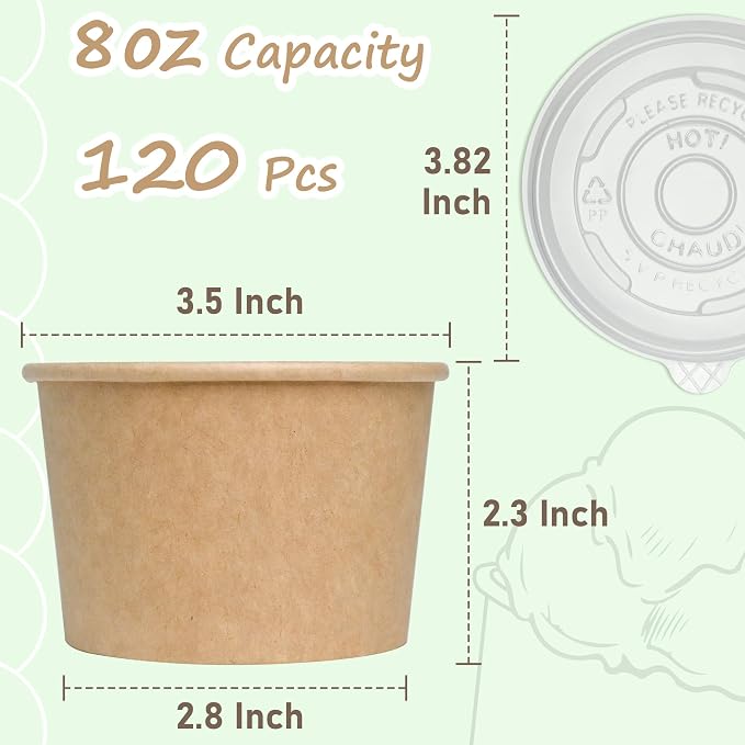 ESSENTIAL Paper Ice Cream Cups - Image 2