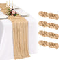4 Pack Cheesecloth Table Runner 10FT Nude Table Runner Boho Gauze Cheese Cloth by Showgeous