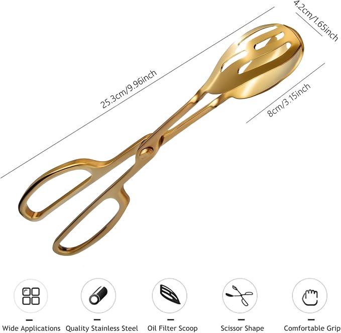 Salad Tongs for Serving 2 Pack - Image 2