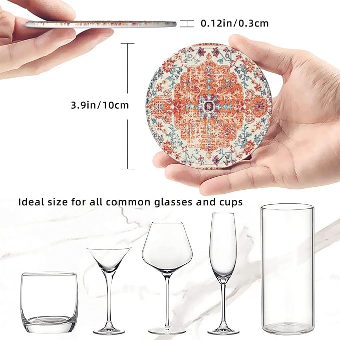 Vintage Retro Ethnic Boho Coasters - Image 5