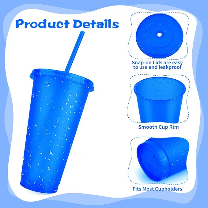 Hxezoc 16 Pieces Reusable Cups - Image 5