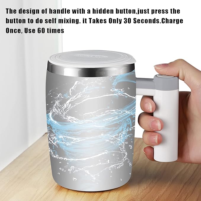 Self Stirring Mug, Rechargeable Auto Magnetic Coffee Mug - Image 3