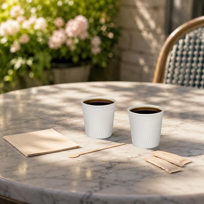 500-CT Disposable White 4-OZ Hot Beverage Cups - Image 4