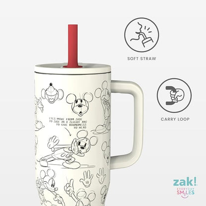 Zak Designs Mickey Mouse 30oz Spill-Proof Insulated Stainless Steel Tumbler | - Image 3