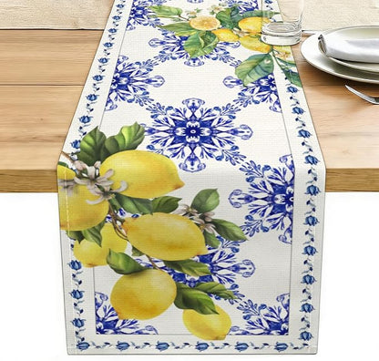 Italy Blue Tiles Runner Decorative, Housewarming Gifts by Unknown