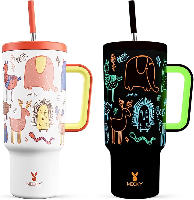 Meoky Glow in the Dark Tumbler: 40 oz Tumbler by MEOKY