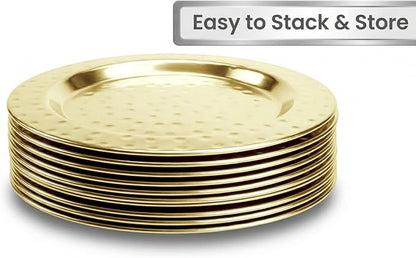 Hammered Stainless Steel Coasters Set of 4 – Anti-Slip Base, Durable & Reusable - Image 5
